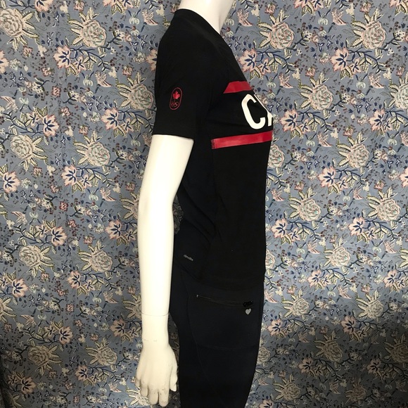 Adidas Prime Tee Youth Size Medium Olympic Games Team Canada Stretch Sport Shirt - Picture 7 of 17